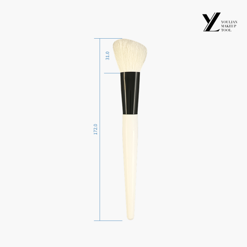 Angled blush brush
